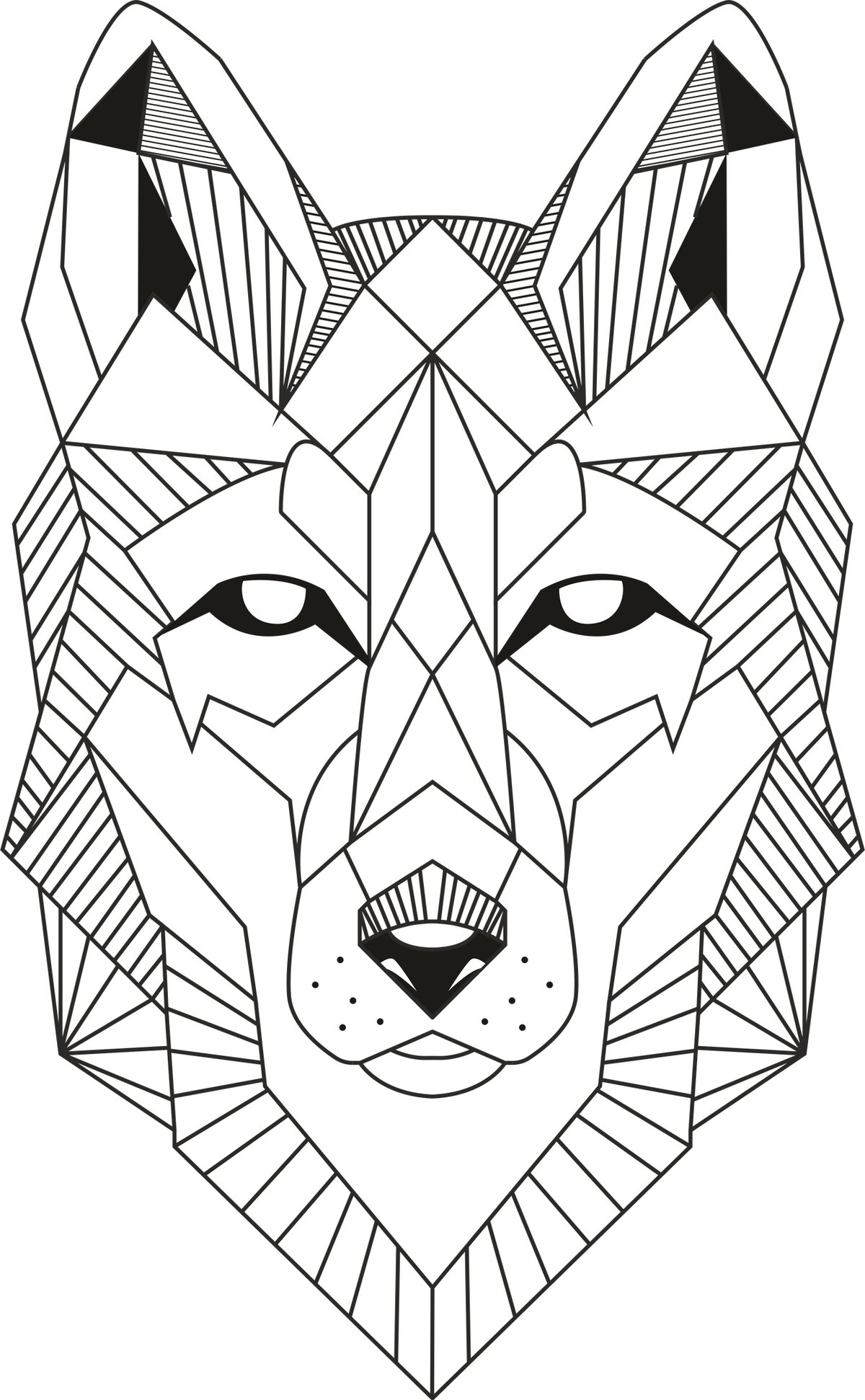 Intra απο ξύλο plywood 3mm-4mm πάχος - Wolf Lineart Δίασταση 30x30 cm Intraeaxys-51rrr5m1
