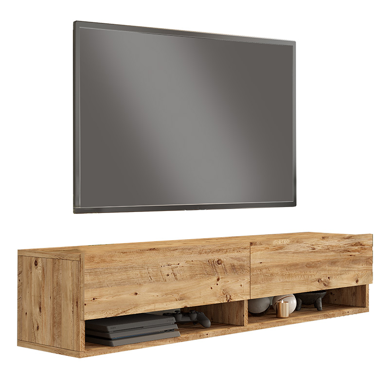 Έπιπλο τηλεόρασης επιτοίχιο Roscoe pakoworld sonoma 140×31.6×29.6εκ 176-000063 Έπιπλο τηλεόρασης επιτοίχιο Roscoe pakoworld sonoma 140×31.6×29.6εκ 176-000063