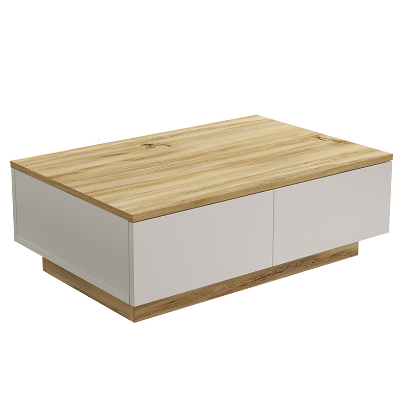 Τραπέζι σαλονιού Thunder pakoworld sonoma-λευκό 90x60x31.5εκ 176-000106 Τραπέζι σαλονιού Thunder pakoworld sonoma-λευκό 90x60x31.5εκ 176-000106