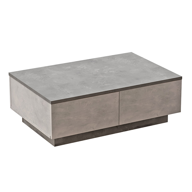 Τραπέζι σαλονιού Thunder pakoworld ανθρακί antique-γκρι antique 90x60x31.5εκ 176-000107