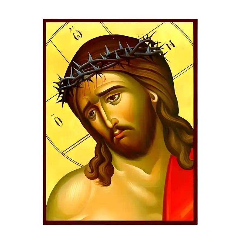 Εικόνα Ορθοδοξίας με περίγραμμα χρυσό σε ξύλο Φλαμουρίας  με  βάση Εικόνα Χριστός Νυμφίος Χειροποίητη Ελληνορθόδοξη , Κρεμαστή πλάκα βυζαντινής τέχνης, χριστιανική τέχνη Διάσταση 45x35 cm (17,7 x 13,8 ίντσες) INTRAEK-6294670742