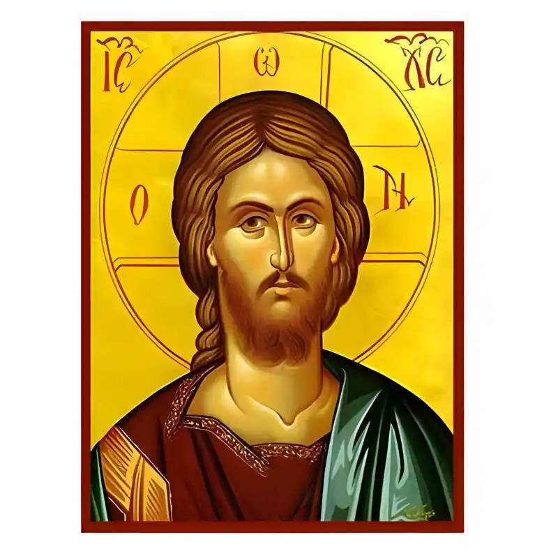 Εικόνα Ορθοδοξίας με περίγραμμα χρυσό σε ξύλο Φλαμουρίας  με  βάση Εικόνα Χριστός, Προτομή Χειροποίητη Ελληνορθόδοξη , Κρεμαστή πλάκα βυζαντινής τέχνης, χριστιανική τέχνη Διάσταση 45x35 cm (17,7 x 13,8 ίντσες) INTRAEK-6294670726