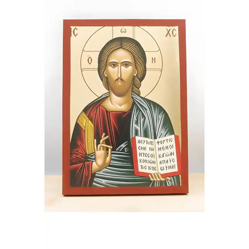 Εικόνα Ορθοδοξίας με περίγραμμα χρυσό σε ξύλο Φλαμουρίας  με  βάση Ευλογία Ιησού Χριστού, Ξύλινη Χειροποίητη Εικόνα με Φύλλο Χρυσού Ελληνικού Premium Βυζαντινού Στυλ τοίχου Κρεμασμένο σε ξύλινη πλάκα Θρησκευτικό Χειροποίητη Ελληνορθόδοξη εικόνα του Ιησού