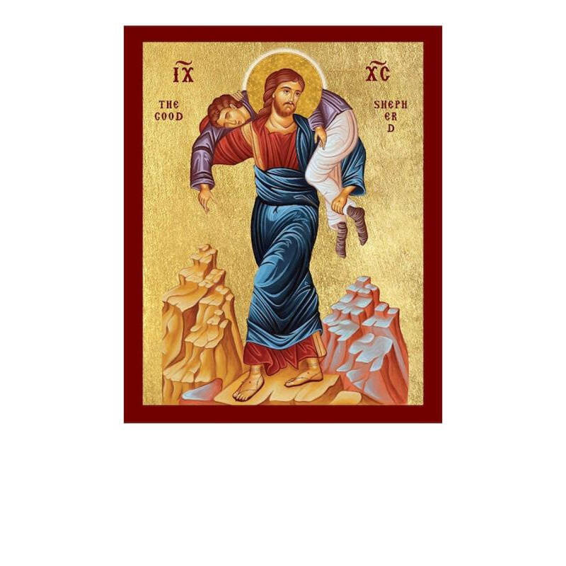 Εικόνα Ορθοδοξίας με περίγραμμα χρυσό σε ξύλο Φλαμουρίας  με  βάση Ιησούς Χριστός ο Σωτήρας της Χαμένης Ψυχής, Χειροποίητη Ελληνορθόδοξη εικόνα του Ιησού Χριστού, Κρεμαστή πλάκα βυζαντινής τέχνης, χριστιανική τέχνη Διάσταση 40x30 cm (15,8 x 11,8 ίντσες)IN