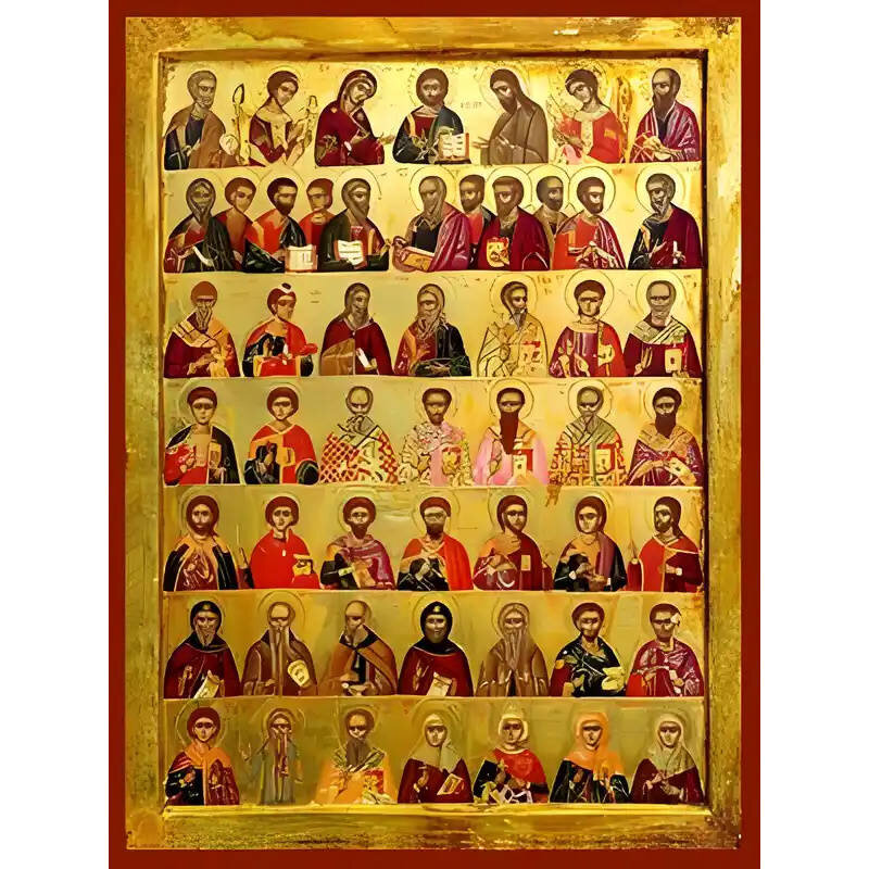 Σετ των 2 Εικόνα Ορθοδοξίας με περίγραμμα χρυσό σε ξύλο Φλαμουρίας  με  βάση Εικόνα ΜΕΓΑΛΗ ΔΕΗΣΙΣ Χειροποίητη Ελληνορθόδοξη εικόνα του Ιησού Χριστού, Κρεμαστή πλάκα βυζαντινής τέχνης, χριστιανική τέχνη Διάσταση 15x11 cm (5,9x4,3 ίντσες)  INTRAEK-337757864