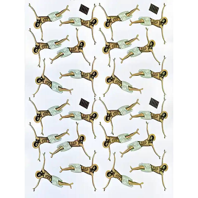 Σετ των 2 Εικόνα Ορθοδοξίας με περίγραμμα χρυσό σε ξύλο Φλαμουρίας  με  βάση Εικόνα ΣΩΜΑΤΑ ΕΣΤΑΥΡΩΜΕΝΟΥ (ΑΠΟ ΤΗΝ ΣΤΑΥΡΩΣΗ ΜΕΓΕΘΟΥΣ 10Χ14ΕΚ.) ΥΨΟΣ ΣΩΜΑΤΩΝ : 6.1ΕΚ. ΕΚΤΑΣΙΣ ΧΕΙΡΩΝ : 5.7ΕΚ. Χειροποίητη Ελληνορθόδοξη εικόνα του Ιησού Χριστού, Κρεμαστή πλάκα β