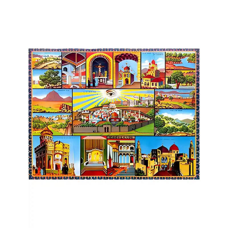 Σετ των 2 Εικόνα Ορθοδοξίας με περίγραμμα χρυσό σε ξύλο Φλαμουρίας  με  βάση Εικόνα ΙΕΡΟΥΣΑΛΗΜ Χειροποίητη Ελληνορθόδοξη εικόνα του Ιησού Χριστού, Κρεμαστή πλάκα βυζαντινής τέχνης, χριστιανική τέχνη Διάσταση 15x11 cm (5,9x4,3 ίντσες)  INTRAEK-337757863872