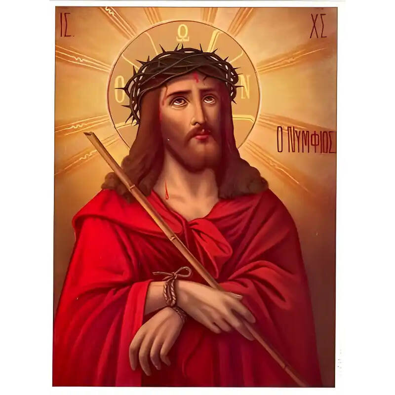 Σετ των 2 Εικόνα Ορθοδοξίας με περίγραμμα χρυσό σε ξύλο Φλαμουρίας  με  βάση Εικόνα ΝΥΜΦΙΟΣ Χειροποίητη Ελληνορθόδοξη εικόνα του Ιησού Χριστού, Κρεμαστή πλάκα βυζαντινής τέχνης, χριστιανική τέχνη Διάσταση 15x11 cm (5,9x4,3 ίντσες)  INTRAEK-337757863860