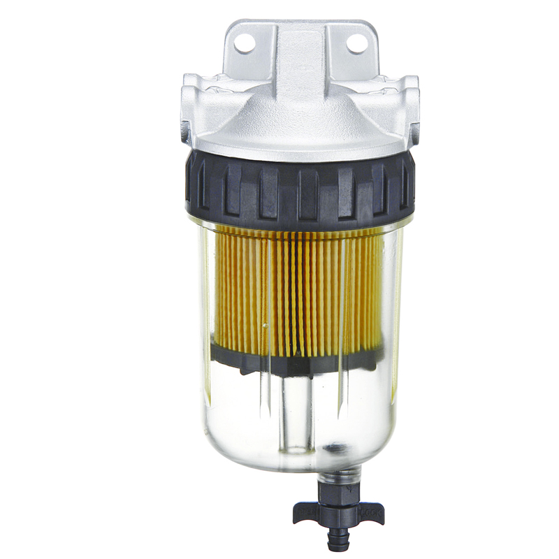 Υδατοπαγίδα Για Mercury με φίλτρο 10 Mircon, Βάση Αλουμινίου και Πλαστικό Καπάκι με βάνα FOUR-24914