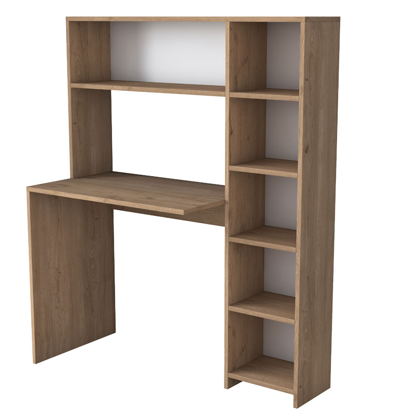 Γραφείο με βιβλιοθήκη Janson pakoworld sonoma 113x40x142εκ 182-000068 Γραφείο με βιβλιοθήκη Janson pakoworld sonoma 113x40x142εκ 182-000068