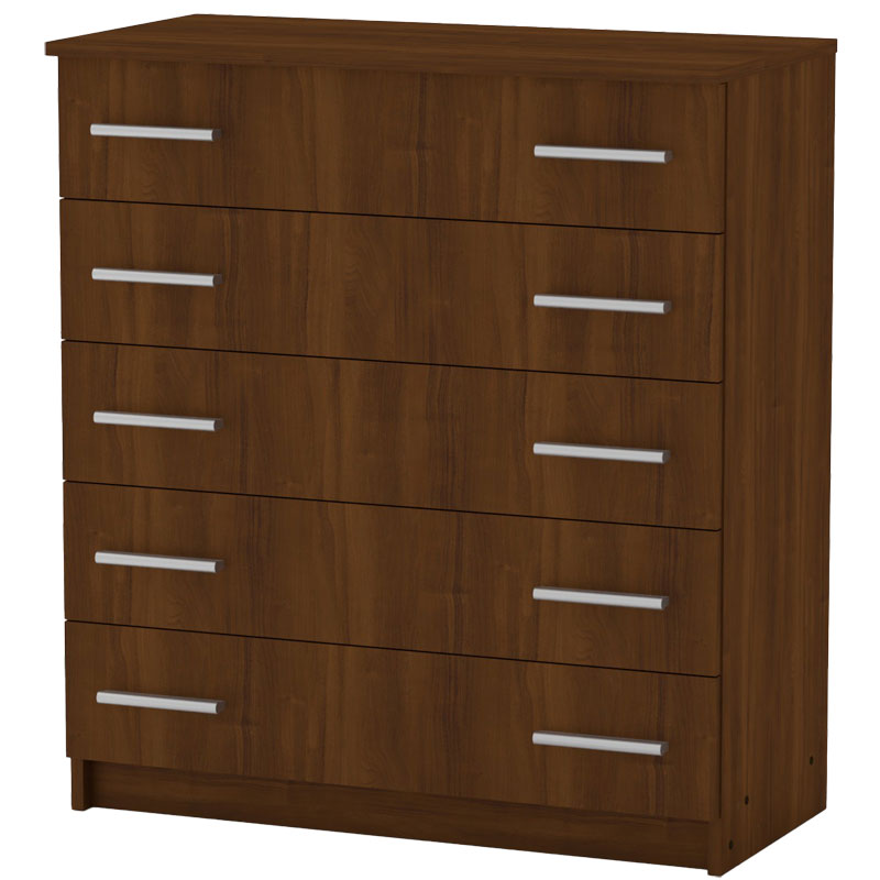 Συρταριέρα Penelope pakoworld 5 συρταριών καρυδί 80.5x38x89εκ 184-000092 Συρταριέρα Penelope pakoworld 5 συρταριών καρυδί 80.5x38x89εκ 184-000092