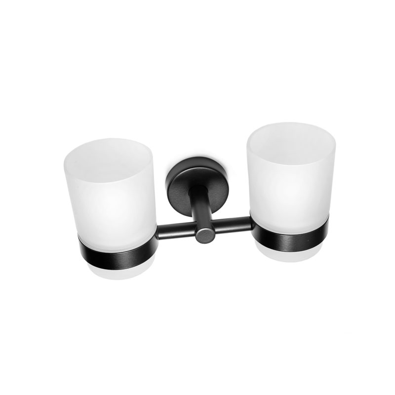 KARAG  UNO Ποτηροθήκη διπλή UNO 1855 55 Μαύρη ματ KARAG KARAG-3800201583954