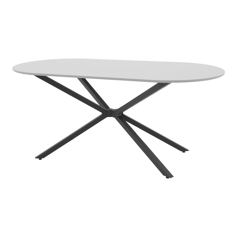 Τραπέζι Lerdion pakoworld γκρι mdf-μαύρο μέταλλο 180x90x75εκ 190-000066 Τραπέζι Lerdion pakoworld γκρι mdf-μαύρο μέταλλο 180x90x75εκ 190-000066