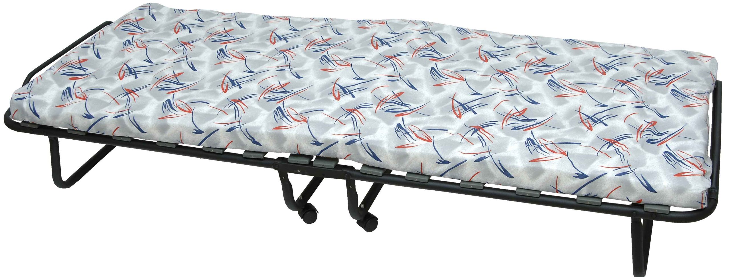 ΚΡΕΒΑΤΙ ΜΕΤΑΛΛΙΚΟ ΕΝΙΣΧΥΜΕΝΟ ΠΤΥΣΣΟΜΕΝΟ ΙΤΑΛΙΑΣ  ΜΕ ΡΟΔΕΣ & ΣΤΡΩΜΑ 7cm velco-29-24029