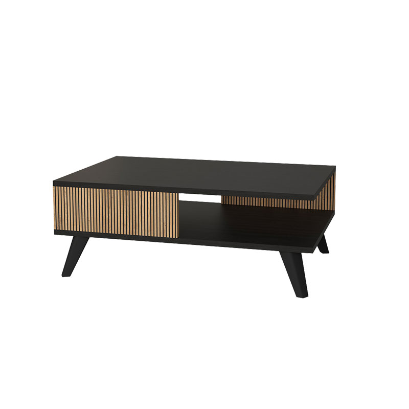Τραπέζι σαλονιού Flipter pakoworld μελαμίνης oak-μαύρο 83x54x34εκ 197-000191 Τραπέζι σαλονιού Flipter pakoworld μελαμίνης oak-μαύρο 83x54x34εκ 197-000191