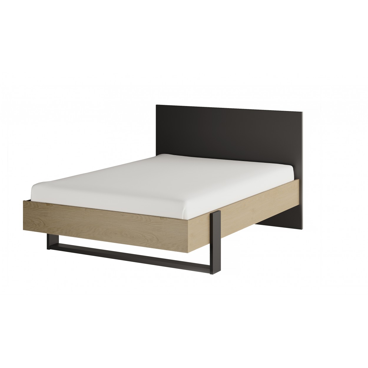 Insi Duplex Κρεβάτι Ημίδιπλο 130×204εκ. ( για στρώμα 120×200εκ.) Black/Natural Chestnut 0041.GM13 Insi Duplex Κρεβάτι Ημίδιπλο 130×204εκ. ( για στρώμα 120×200εκ.) Black/Natural Chestnut 0041.GM13