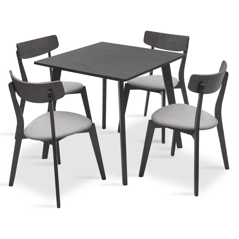 Tραπεζαρία Benson – Toto pakoworld σετ 5τμχ rustic grey – ύφασμα grey 80x80x75εκ 200-000181 Tραπεζαρία Benson – Toto pakoworld σετ 5τμχ rustic grey – ύφασμα grey 80x80x75εκ 200-000181