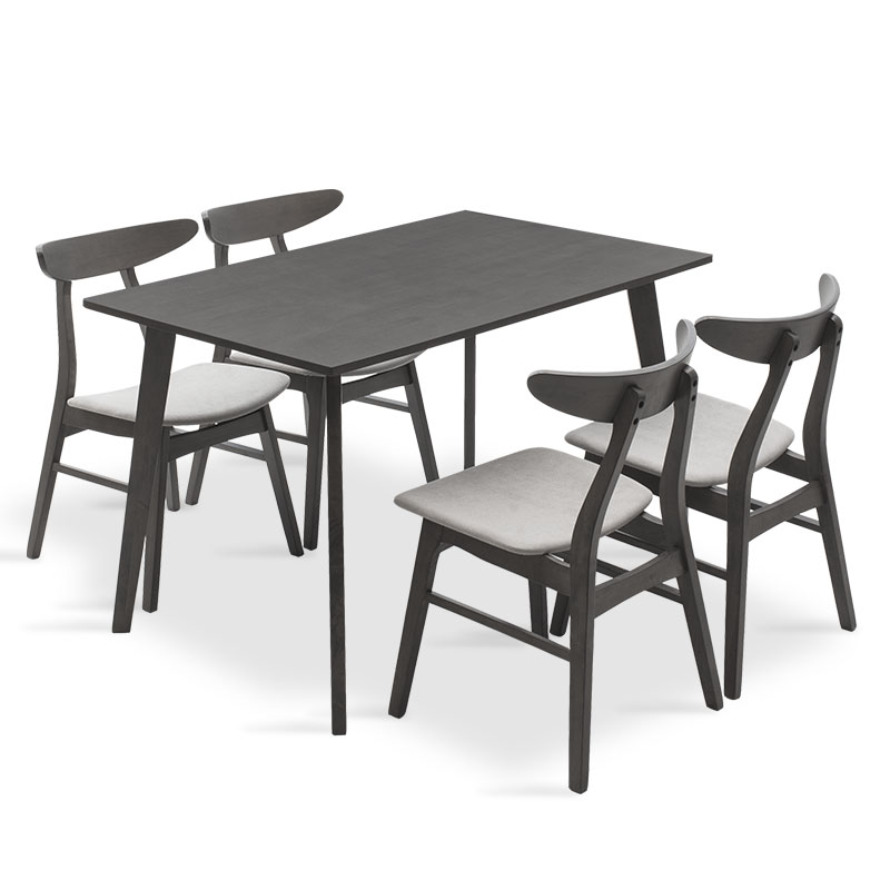 Tραπεζαρία Benson – Orlean pakoworld σετ 5τμχ rustic grey-ύφασμα γκρι 120x75x75εκ 200-000185 Tραπεζαρία Benson – Orlean pakoworld σετ 5τμχ rustic grey-ύφασμα γκρι 120x75x75εκ 200-000185