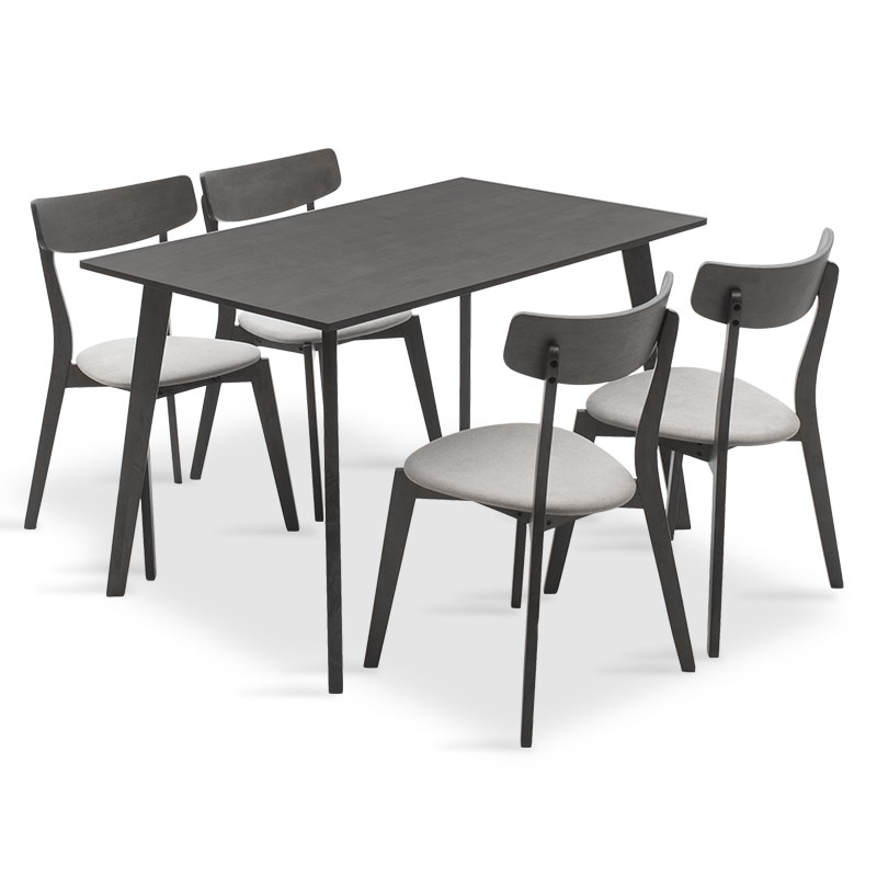 Tραπεζαρία Benson – Toto pakoworld σετ 5τμχ rustic grey – ύφασμα γκρι 120x75x75εκ 200-000187 Tραπεζαρία Benson – Toto pakoworld σετ 5τμχ rustic grey – ύφασμα γκρι 120x75x75εκ 200-000187