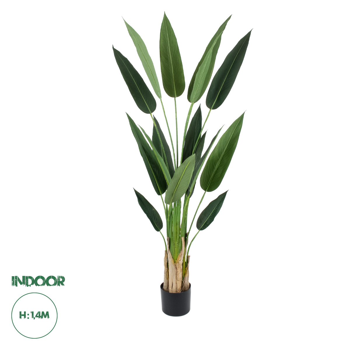 20029 GloboStar®  Artificial Garden STRELITZIA 20029 Τεχνητό Διακοσμητικό Φυτό  Στρελίτσια – Πουλί του Παραδείσου Υ140cm