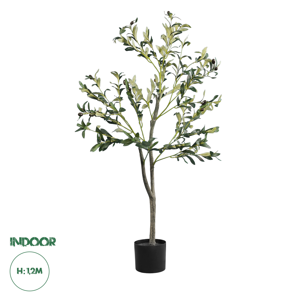 20053 GloboStar®  Artificial Garden OLIVE TREE 20053 Τεχνητό Διακοσμητικό Φυτό Ελιά Υ120cm