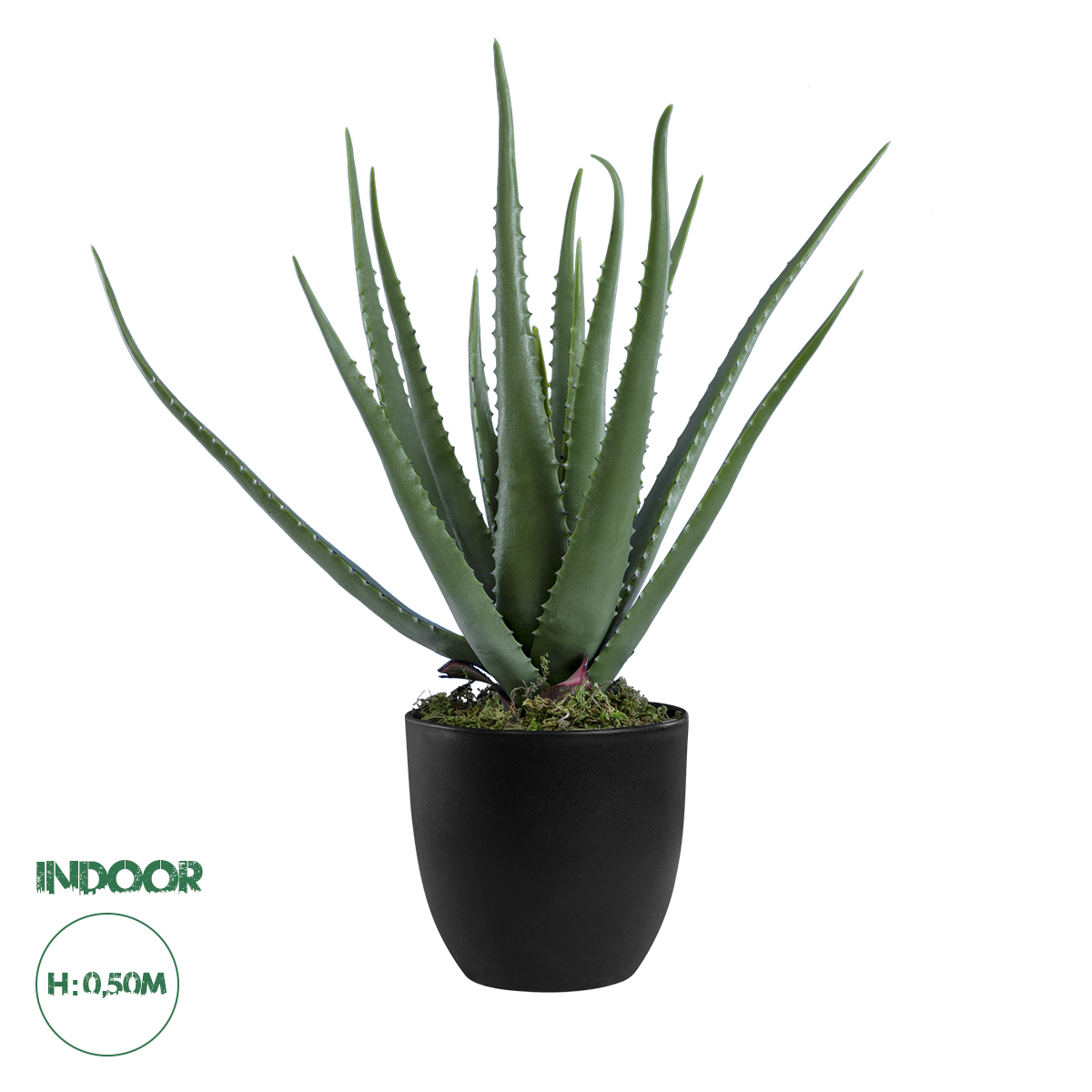 20065 GloboStar®  Artificial Garden ALOE 20065 Τεχνητό Διακοσμητικό Φυτό Αλόη Υ50cm