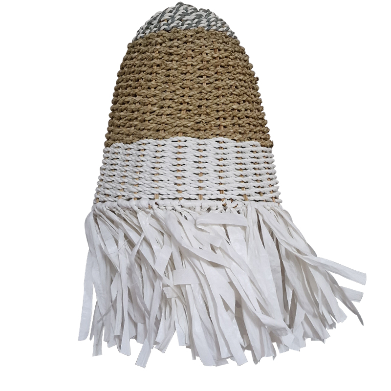 Artekko Cloars Ψάθινο Φωτιστικό Οροφής E27 (30x30x30)cm Artekko 201-0436