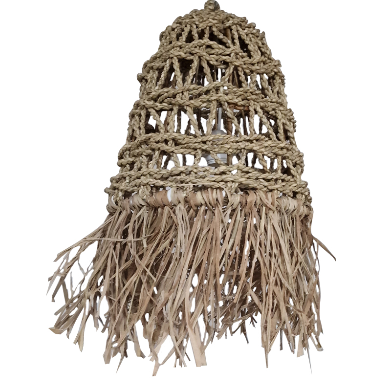 Artekko Cloars Ψάθινο Φωτιστικό Οροφής E27 (30x30x30)cm Artekko 201-0437