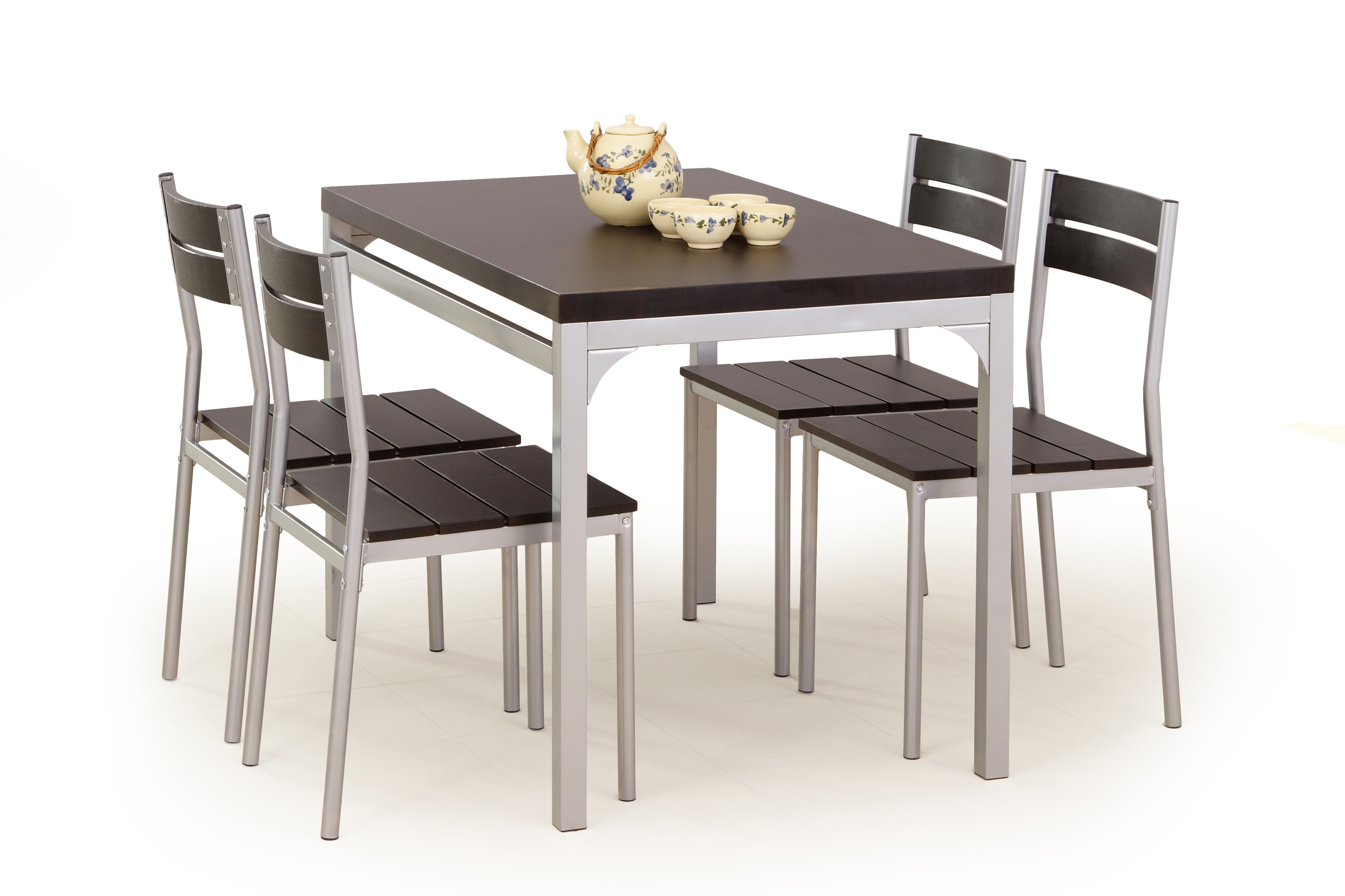 MALCOLM table + 4 chairs color: wenge DIOMMI V-CH-MALCOLM-ZESTAW-WENGE DIOMMI-60-21464