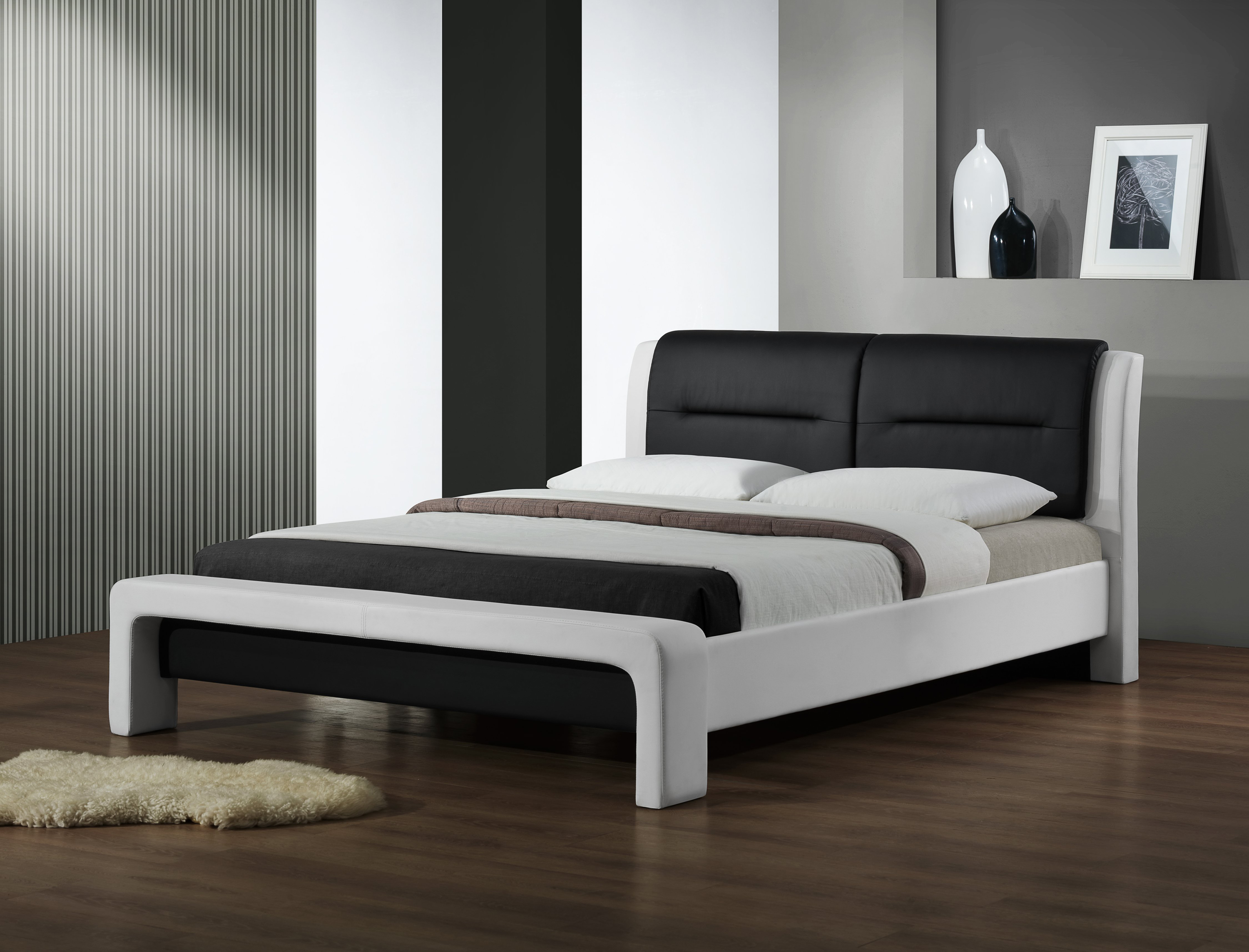 CASSANDRA bed color: white/black DIOMMI V-CH-CASSANDRA_160-LOZ DIOMMI-60-20494 CASSANDRA bed color: white/black DIOMMI V-CH-CASSANDRA_160-LOZ DIOMMI-60-20494