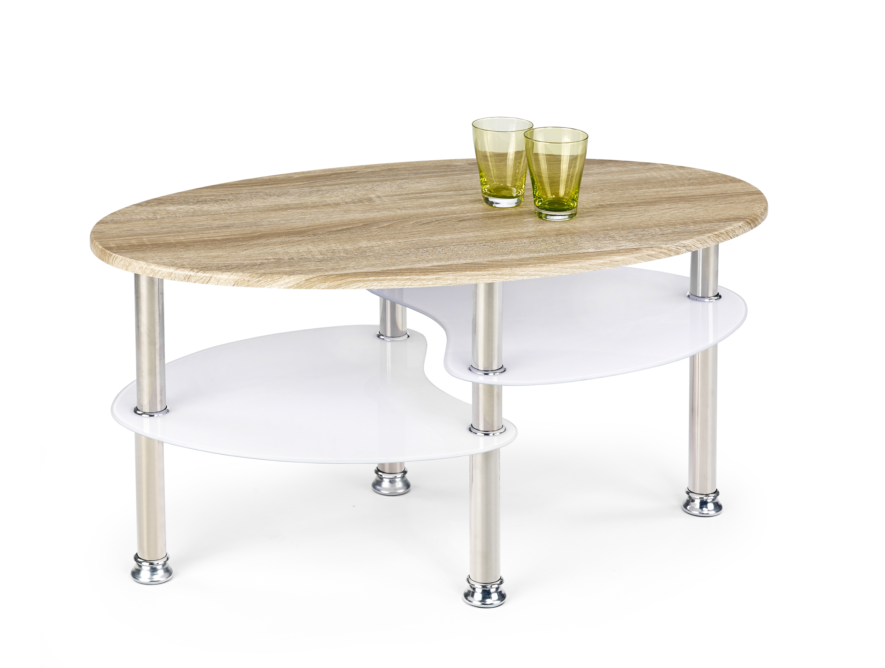 MEDEA coffee table color: sonoma oak/extra white DIOMMI V-CH-MEDEA-LAW DIOMMI-60-21507 MEDEA coffee table color: sonoma oak/extra white DIOMMI V-CH-MEDEA-LAW DIOMMI-60-21507