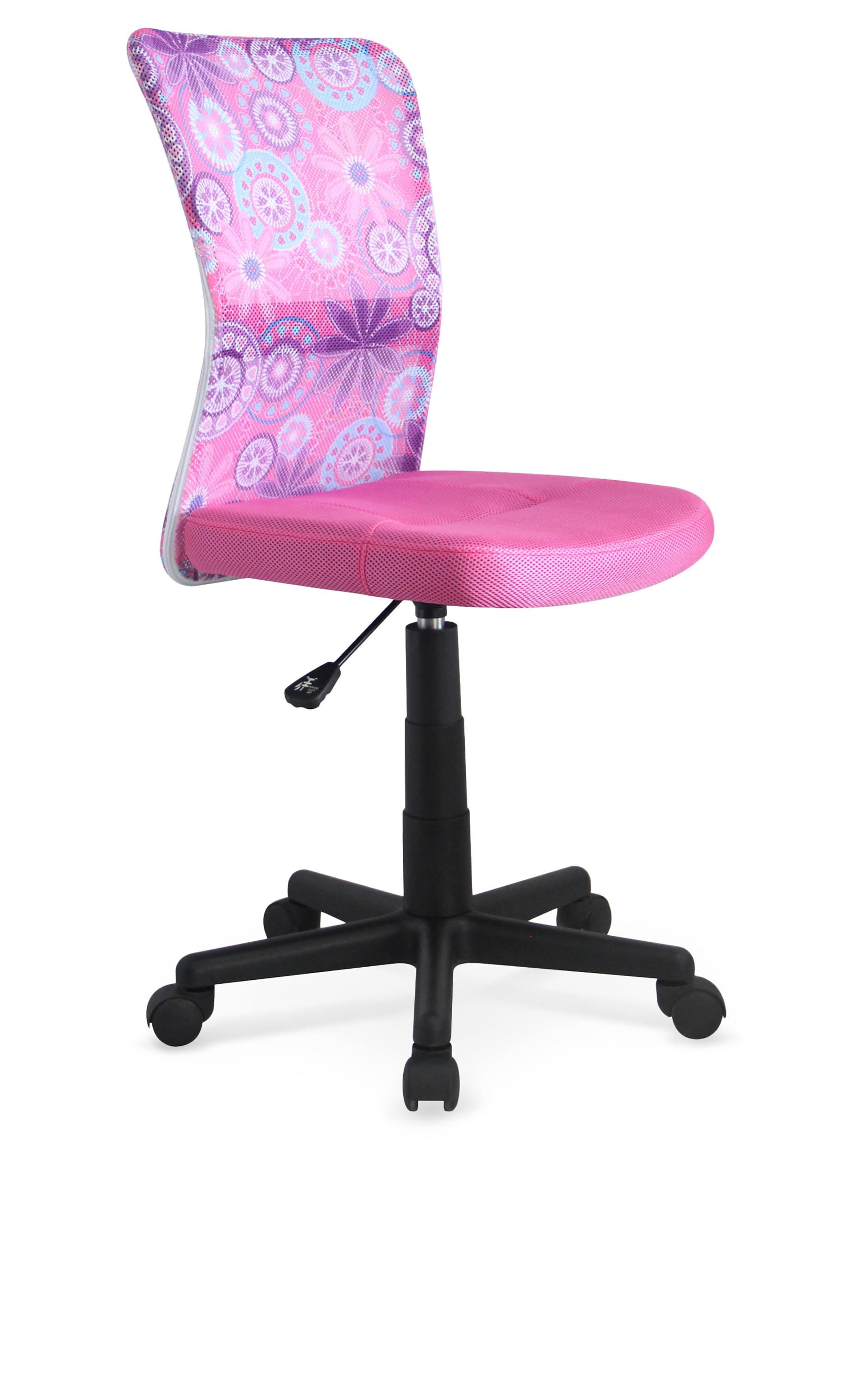 DINGO chair color: pink with decorations DIOMMI V-CH-DINGO-FOT-RÓŻOWY DIOMMI-60-20605