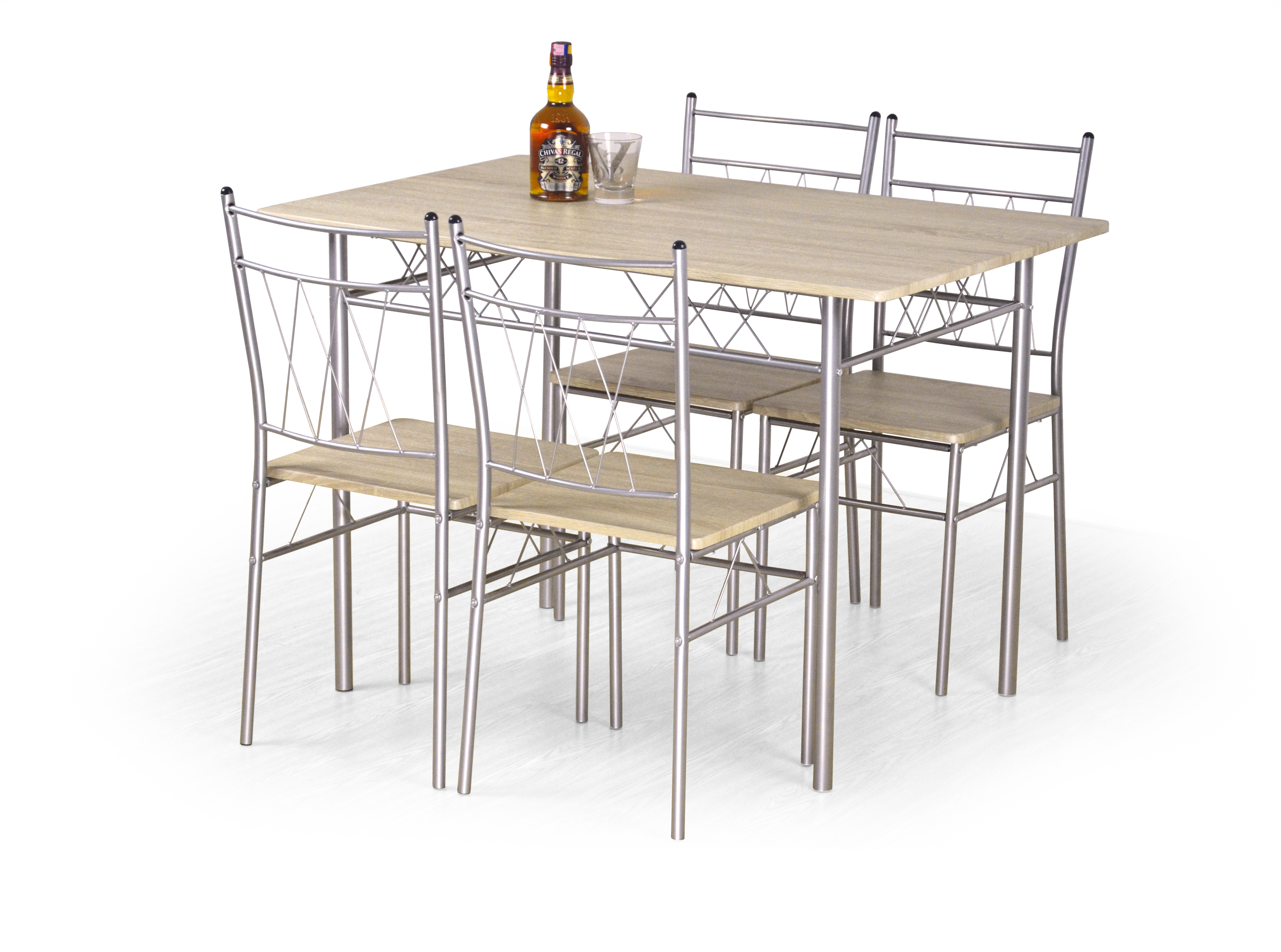 FAUST set + 4 chairs color: sonoma oak DIOMMI V-CH-FAUST-ZESTAW DIOMMI-60-20663 FAUST set + 4 chairs color: sonoma oak DIOMMI V-CH-FAUST-ZESTAW DIOMMI-60-20663