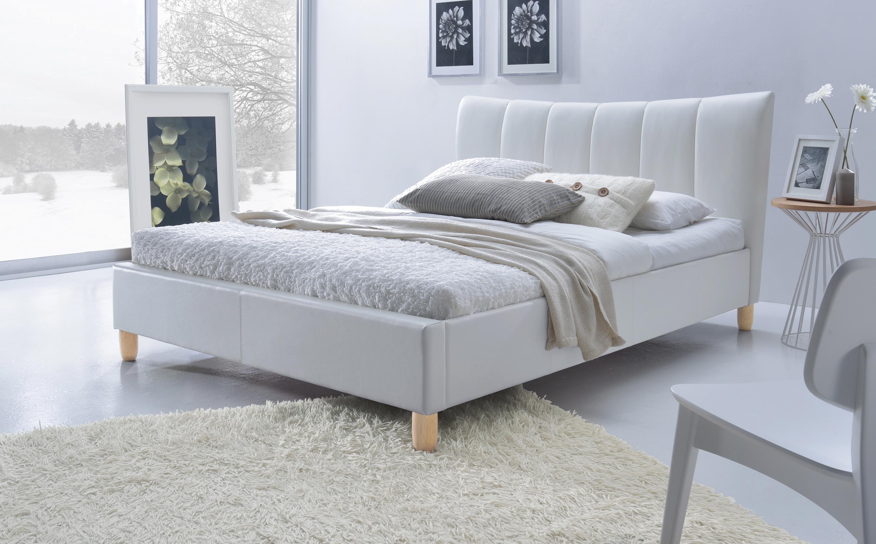 SANDY bed, color: white DIOMMI V-CH-SANDY-LOZ-BIAŁY DIOMMI-60-21785 SANDY bed, color: white DIOMMI V-CH-SANDY-LOZ-BIAŁY DIOMMI-60-21785