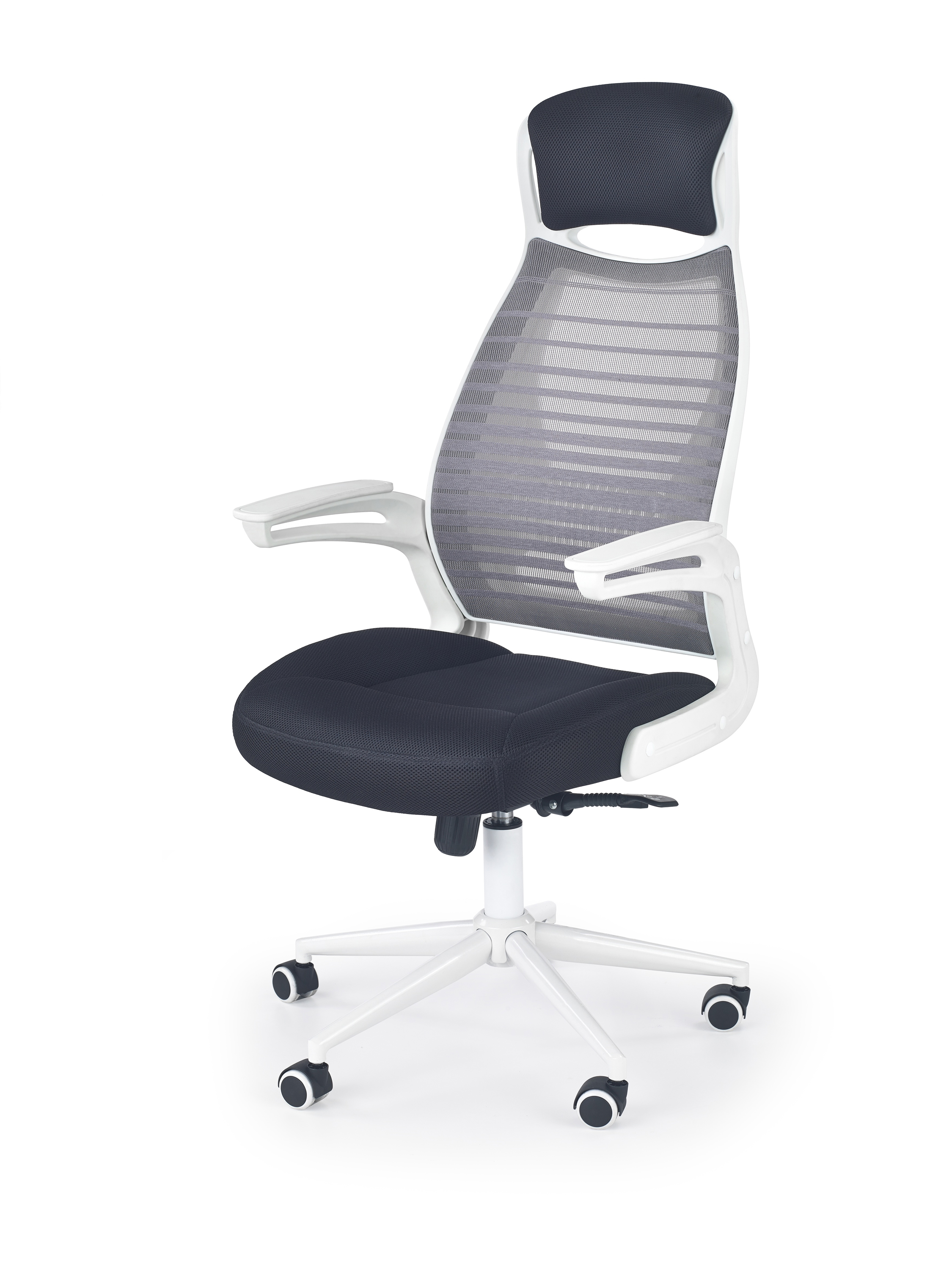 FRANKLIN office chair, color: black / white / grey DIOMMI V-CH-FRANKLIN-FOT DIOMMI-60-20702