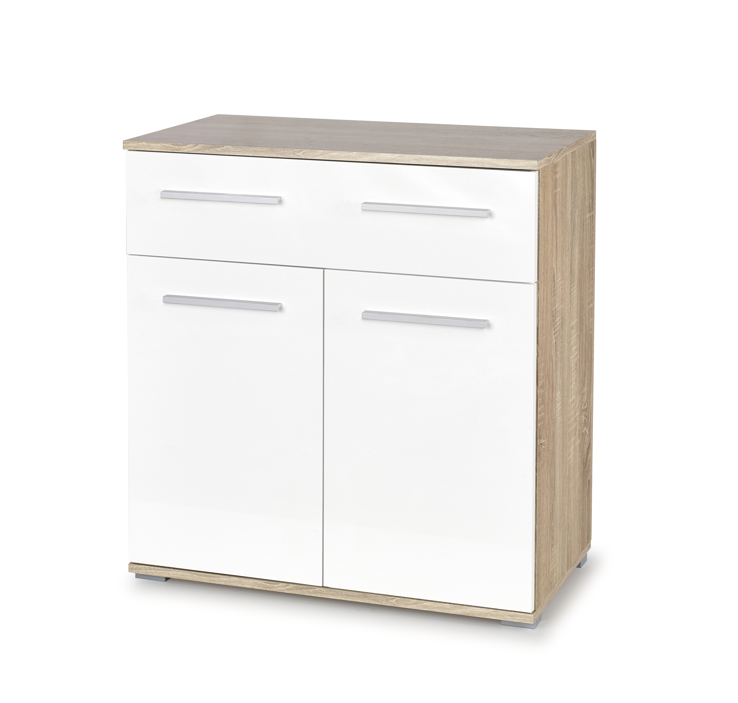 LIMA KM-1 chest, color: sonoma oak / white DIOMMI V-PL-LIMA-KM1-BIAŁY/SONOMA DIOMMI-60-22274