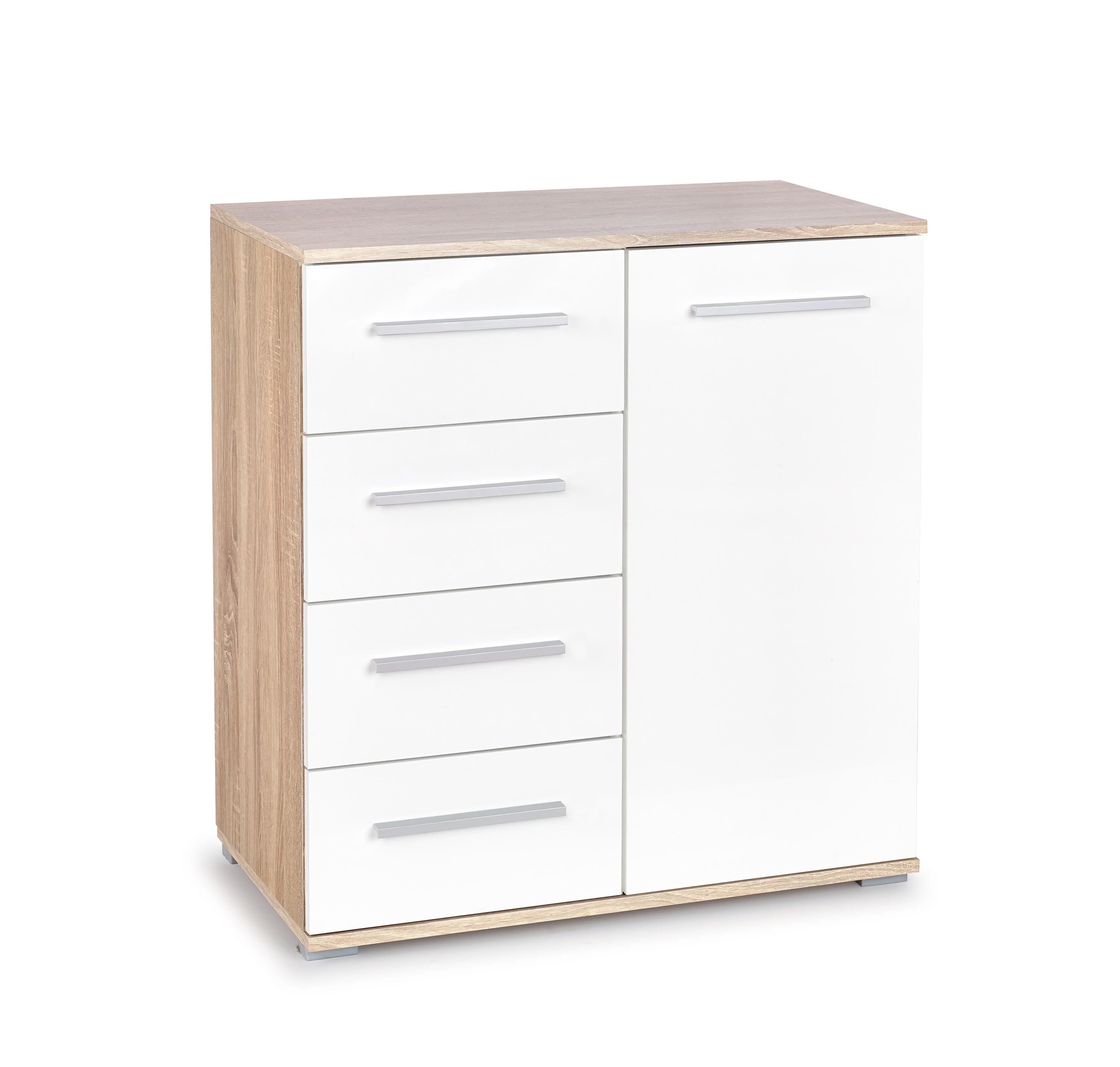 LIMA KM-2 chest, color: sonoma oak / white DIOMMI V-PL-LIMA-KM2-BIAŁY/SONOMA DIOMMI-60-22278