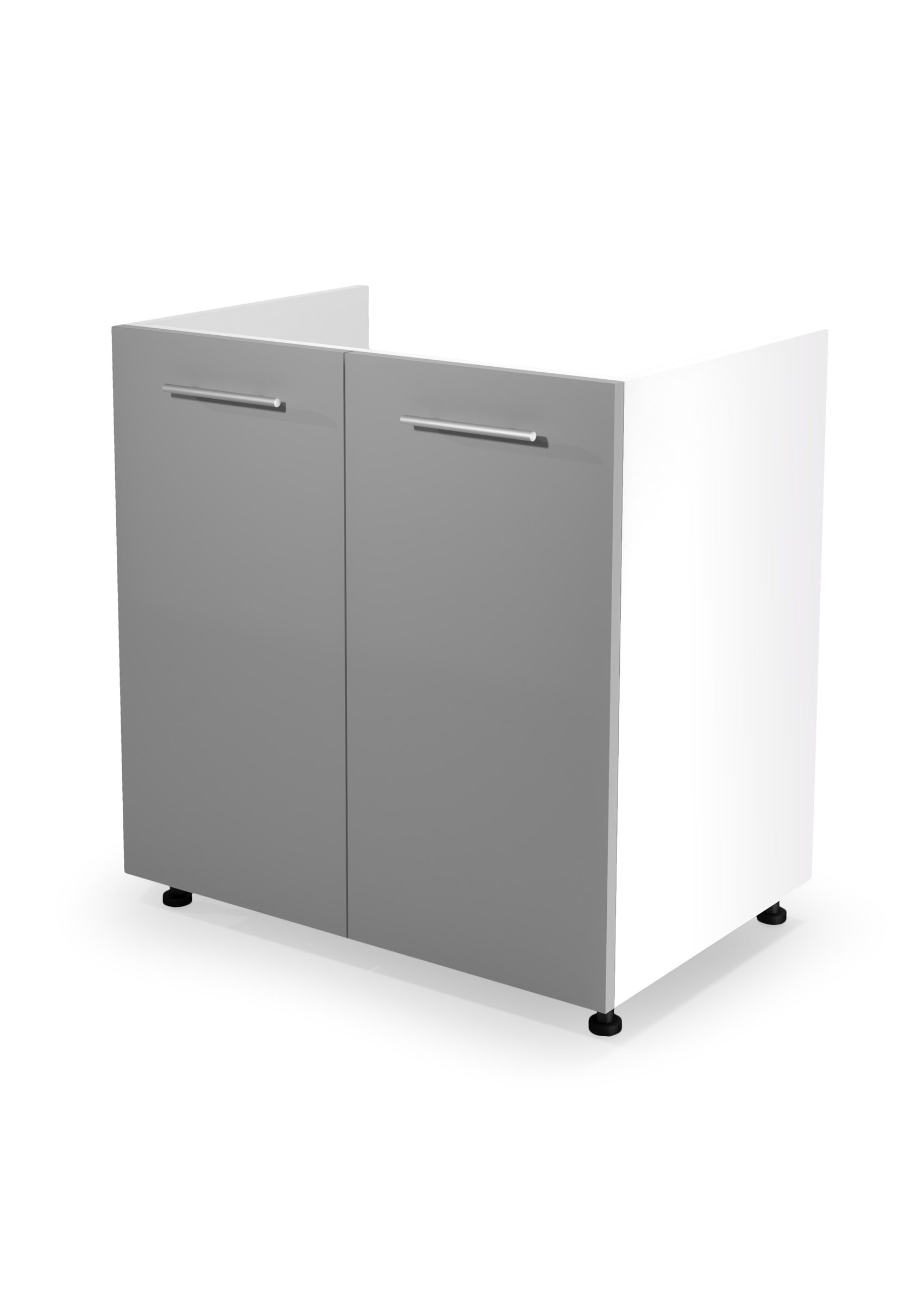 VENTO DK-80/82 sink cabinet, color: white / light grey DIOMMI V-UA-VENTO-DK-80/82-J.POPIEL DIOMMI-60-22834 VENTO DK-80/82 sink cabinet, color: white / light grey DIOMMI V-UA-VENTO-DK-80/82-J.POPIEL DIOMMI-60-22834