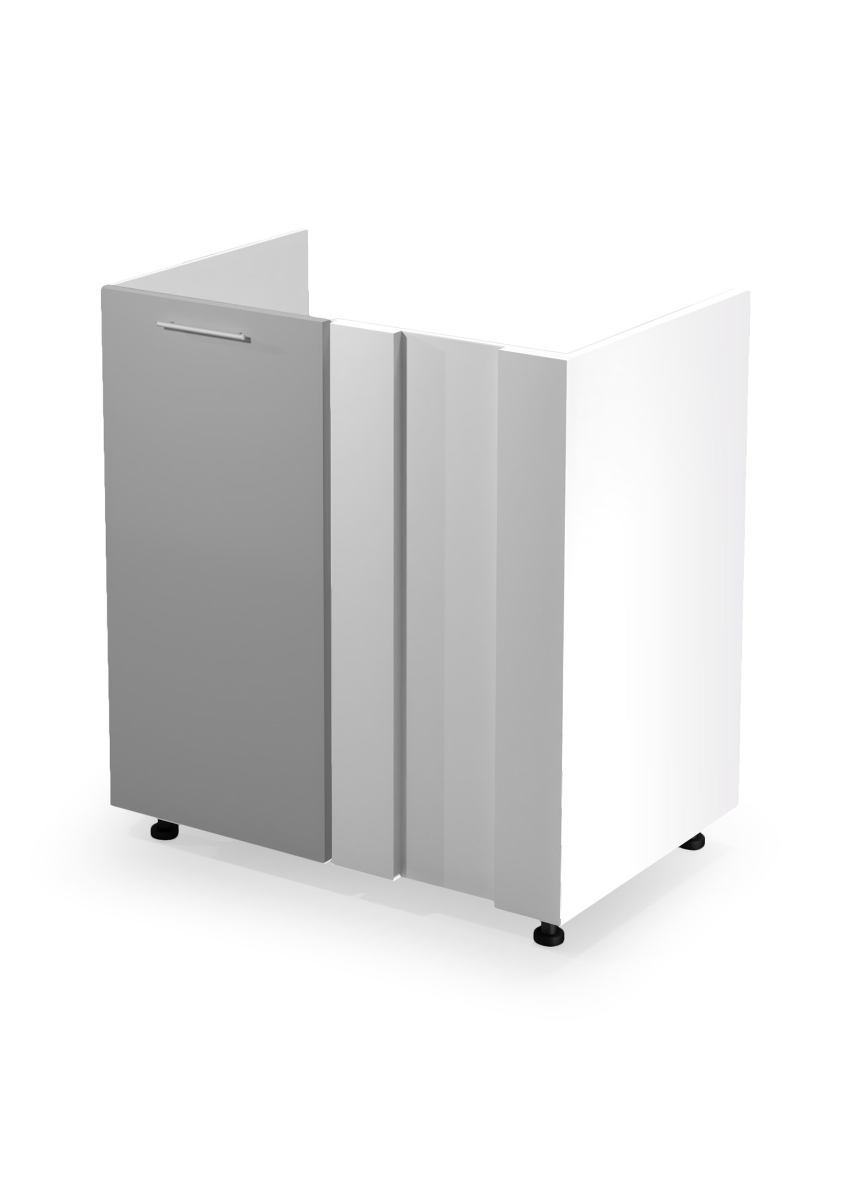VENTO DK-80/82 corner sink cabinet, color: white / light grey DIOMMI V-UA-VENTO-DKN-100/82-J.POPIEL DIOMMI-60-22839 VENTO DK-80/82 corner sink cabinet, color: white / light grey DIOMMI V-UA-VENTO-DKN-100/82-J.POPIEL DIOMMI-60-22839