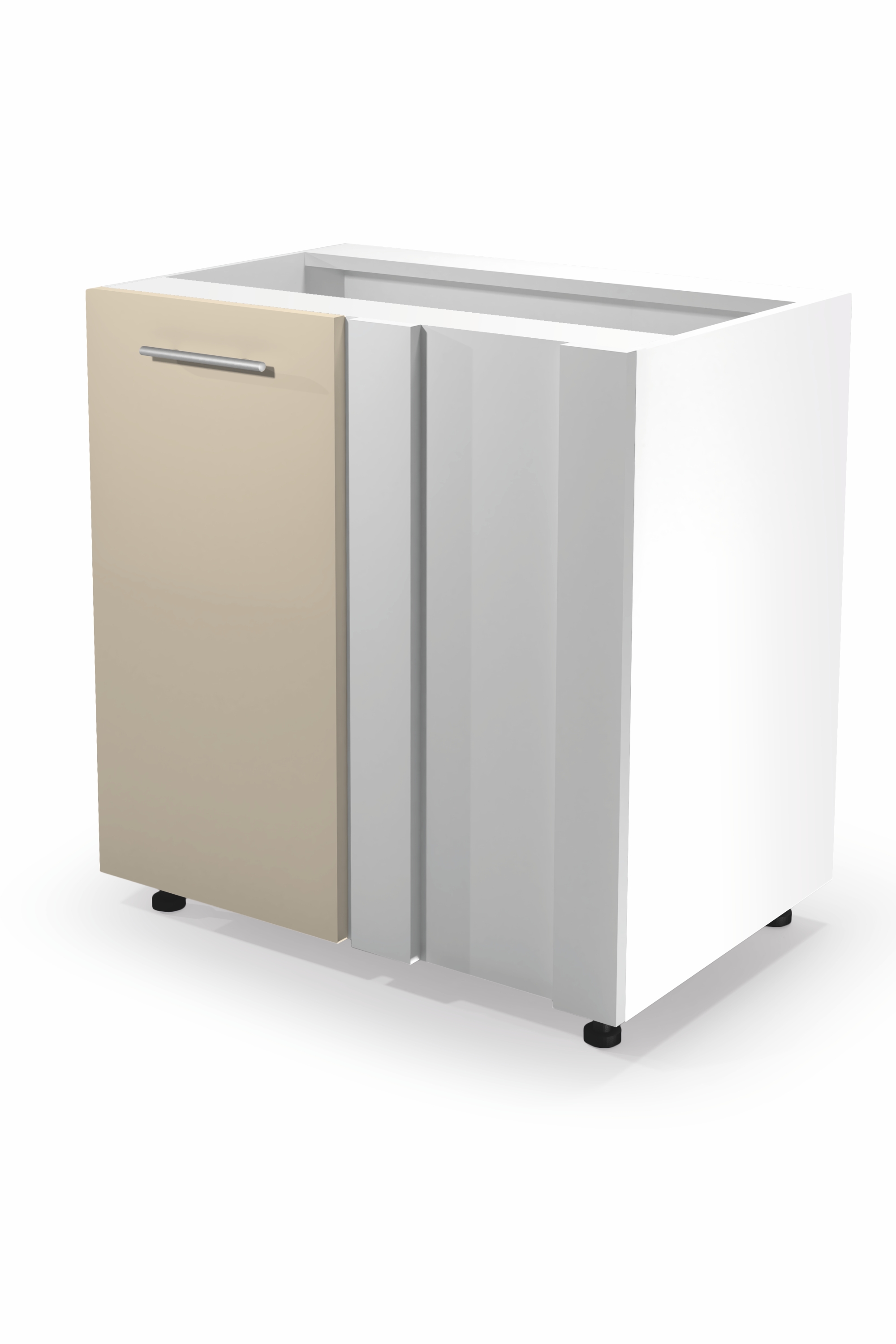 VENTO DN-100/82 corner lower cabinet, color: white / beige DIOMMI V-UA-VENTO-DN-100/82-BEŻOWY DIOMMI-60-22856 VENTO DN-100/82 corner lower cabinet, color: white / beige DIOMMI V-UA-VENTO-DN-100/82-BEŻOWY DIOMMI-60-22856