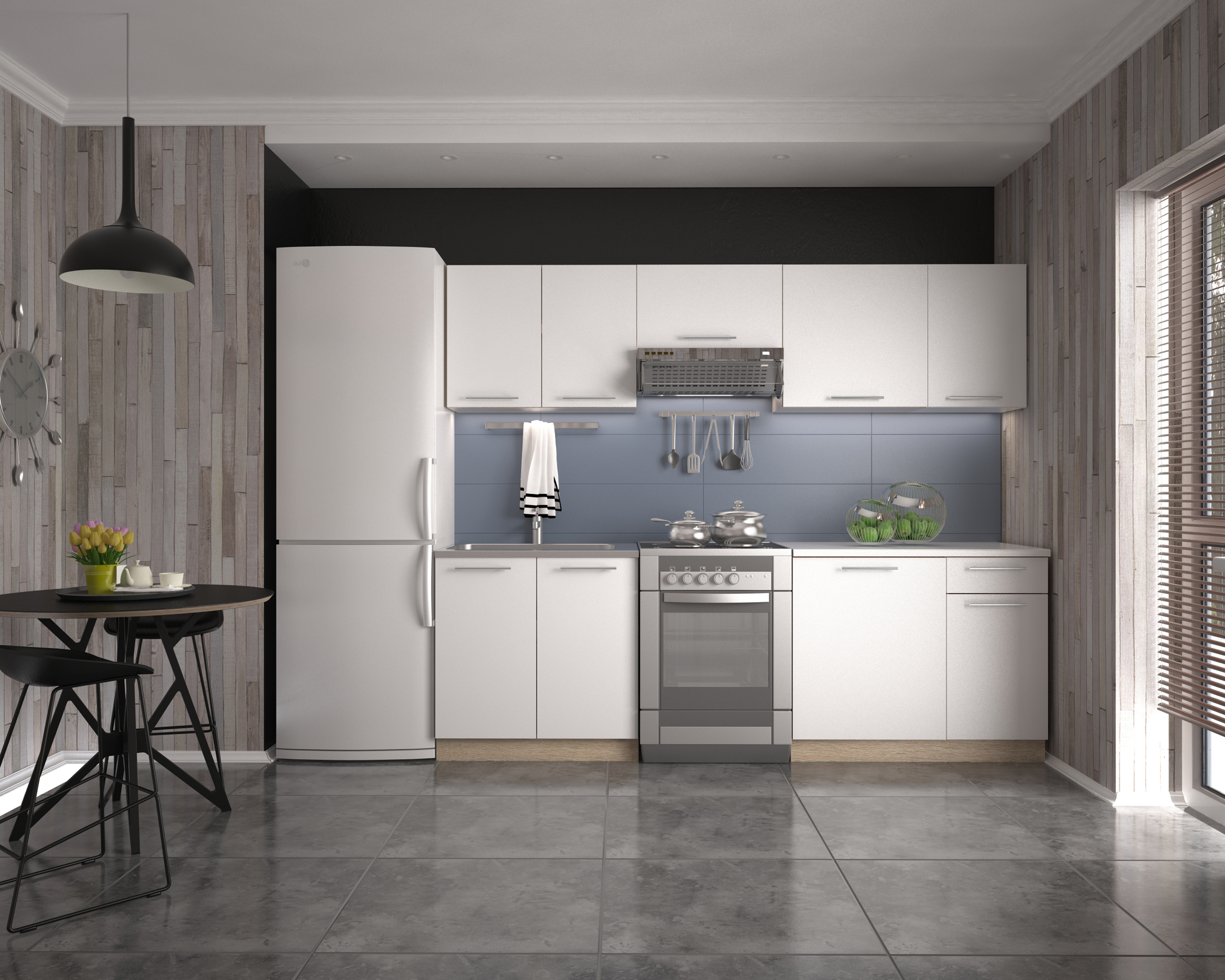 DARIA 240 kitchen set DIOMMI V-UA-DARIA_240-SONOMA/BIAŁY DIOMMI-60-22758 DARIA 240 kitchen set DIOMMI V-UA-DARIA_240-SONOMA/BIAŁY DIOMMI-60-22758