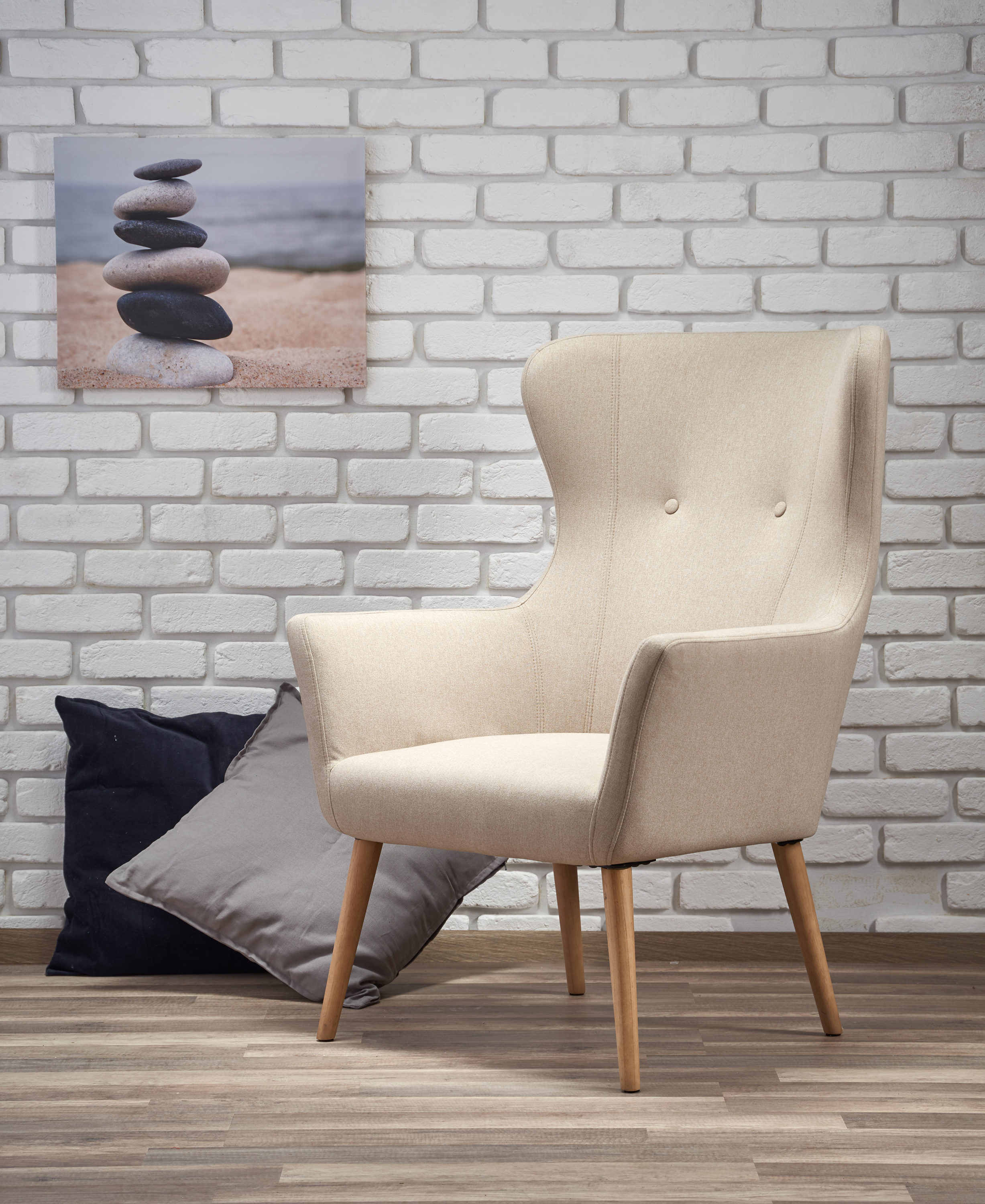 COTTO leisure chair, color: beige DIOMMI V-CH-COTTO-FOT-BEŻOWY DIOMMI-60-20549 COTTO leisure chair, color: beige DIOMMI V-CH-COTTO-FOT-BEŻOWY DIOMMI-60-20549