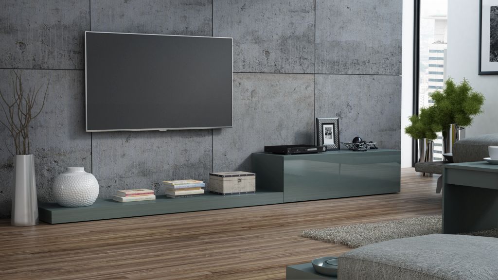LIFE TV Stand grey/grey gloss DIOMMI CAMA-LIFE-RTV-SZARY/SZARY DIOMMI-60-19727 LIFE TV Stand grey/grey gloss DIOMMI CAMA-LIFE-RTV-SZARY/SZARY DIOMMI-60-19727