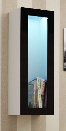 Glazed cabinet VIGO WITR 90 white/black DIOMMI CAMA-VIGO-WITRYNA-90-SZKŁO-BI/CZ DIOMMI-60-20154 Glazed cabinet VIGO WITR 90 white/black DIOMMI CAMA-VIGO-WITRYNA-90-SZKŁO-BI/CZ DIOMMI-60-20154