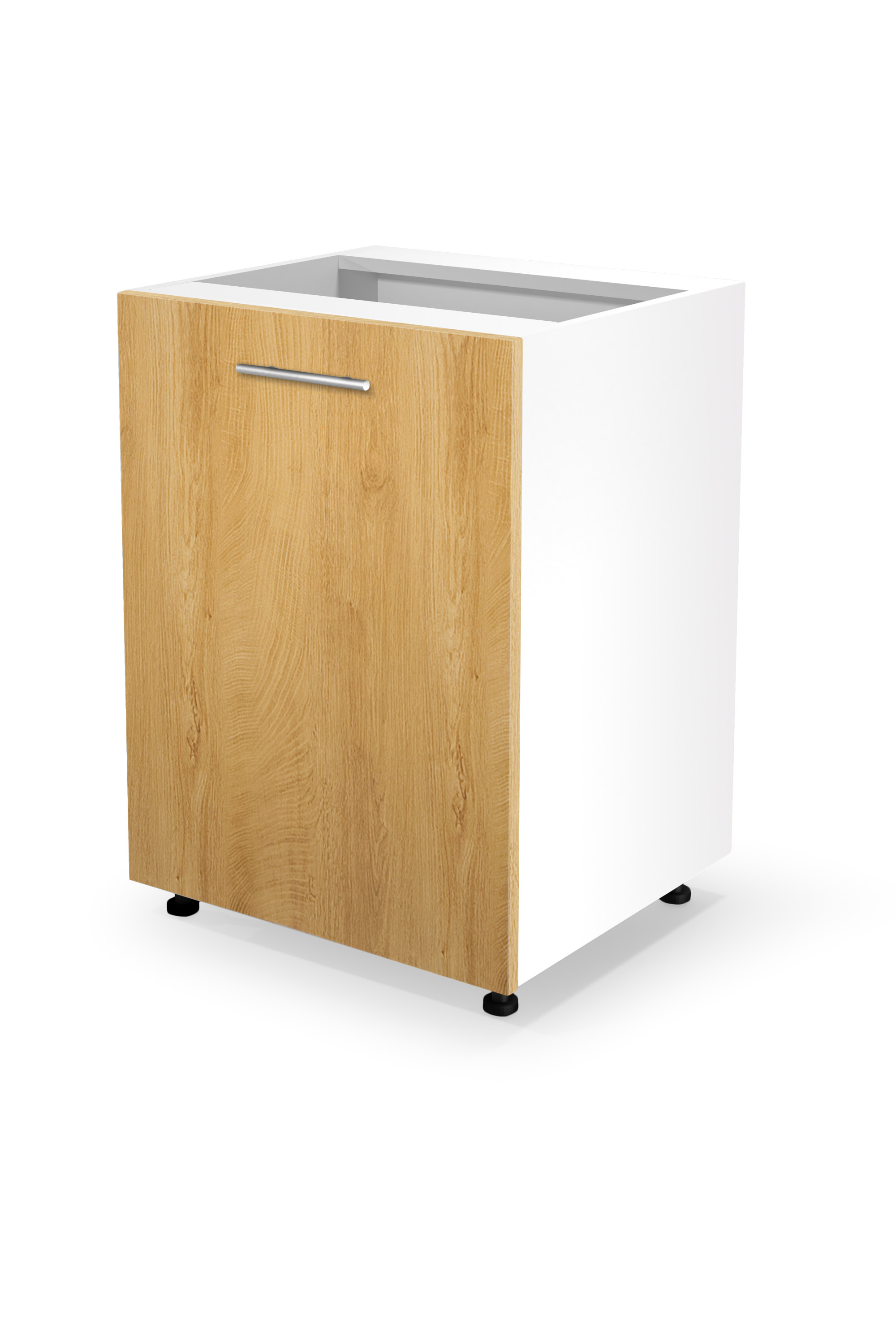 VENTO D-60/82 lower cabinet, color: white / honey oak DIOMMI V-UA-VENTO-D-60/82-D.MIODOWY DIOMMI-60-22818