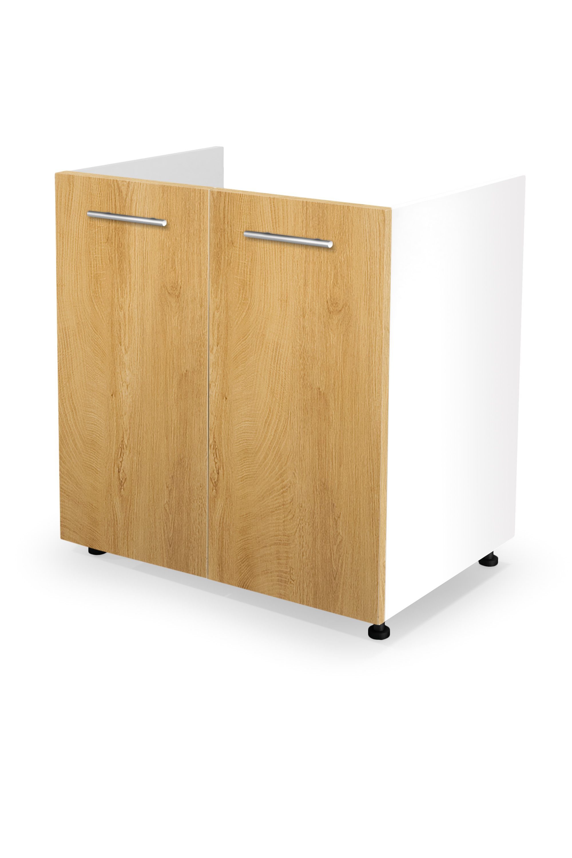 VENTO DK-80/82 sink cabinet, color: white / honey oak DIOMMI V-UA-VENTO-DK-80/82-D.MIODOWY DIOMMI-60-22833 VENTO DK-80/82 sink cabinet, color: white / honey oak DIOMMI V-UA-VENTO-DK-80/82-D.MIODOWY DIOMMI-60-22833