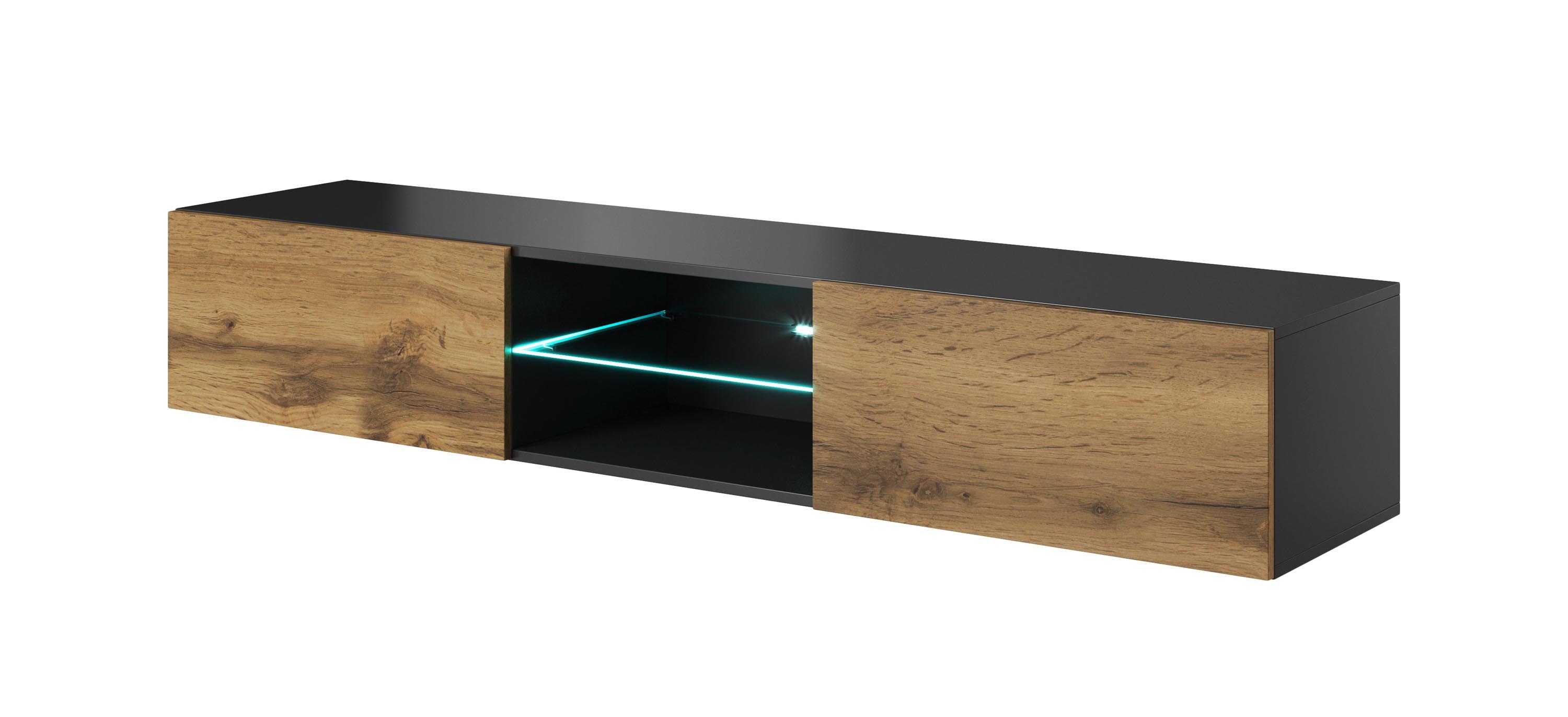 LIVO RTV-180W hanging TV-stand, color: antracite/votan oak DIOMMI V-PL-LIVO-RTV-180W-ANTRACYT/VOTAN DIOMMI-60-22348 LIVO RTV-180W hanging TV-stand, color: antracite/votan oak DIOMMI V-PL-LIVO-RTV-180W-ANTRACYT/VOTAN DIOMMI-60-22348