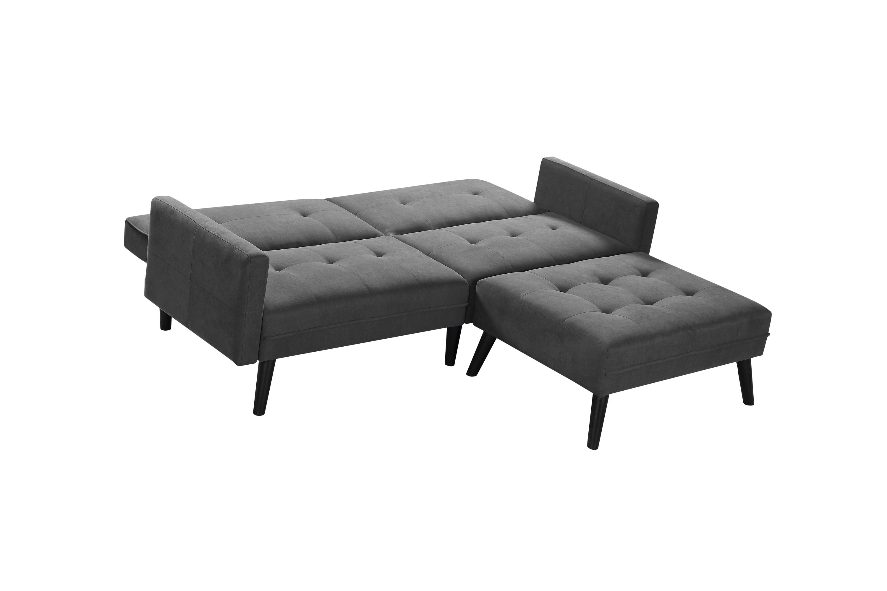 CORNER folding sofa with ottoman, color: grey DIOMMI V-CH-CORNER-SOFA-POPIEL DIOMMI-60-20539 CORNER folding sofa with ottoman, color: grey DIOMMI V-CH-CORNER-SOFA-POPIEL DIOMMI-60-20539