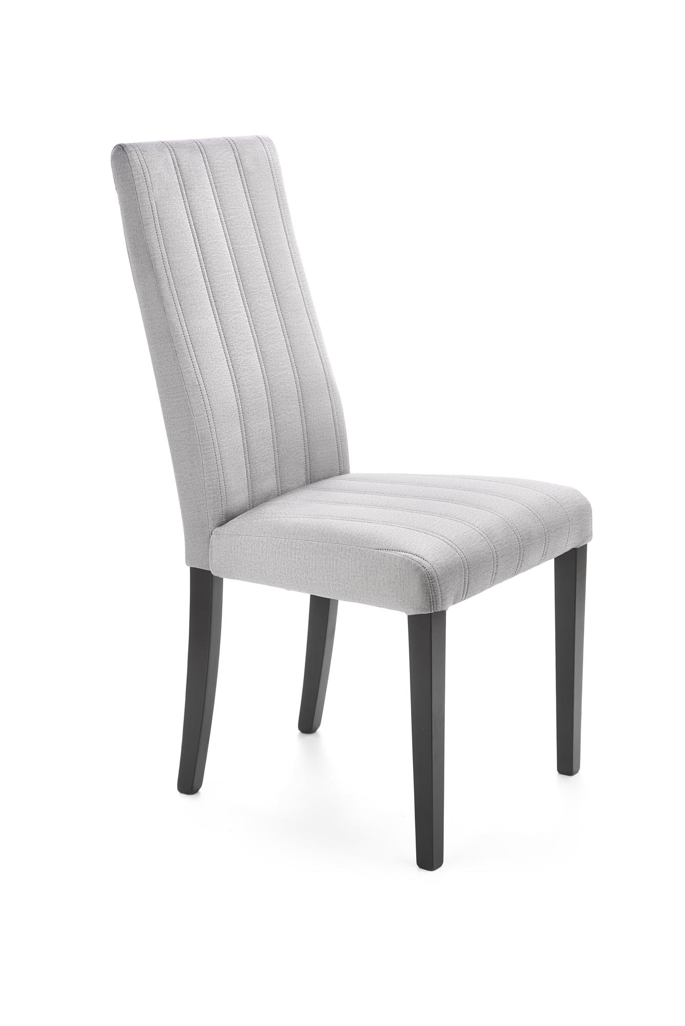 DIEGO 2 chair, color: quilted velvet Stripes – MONOLITH 85 DIOMMI V-PL-N-DIEGO_2-CZARNY-MONOLITH85 DIOMMI-60-22526