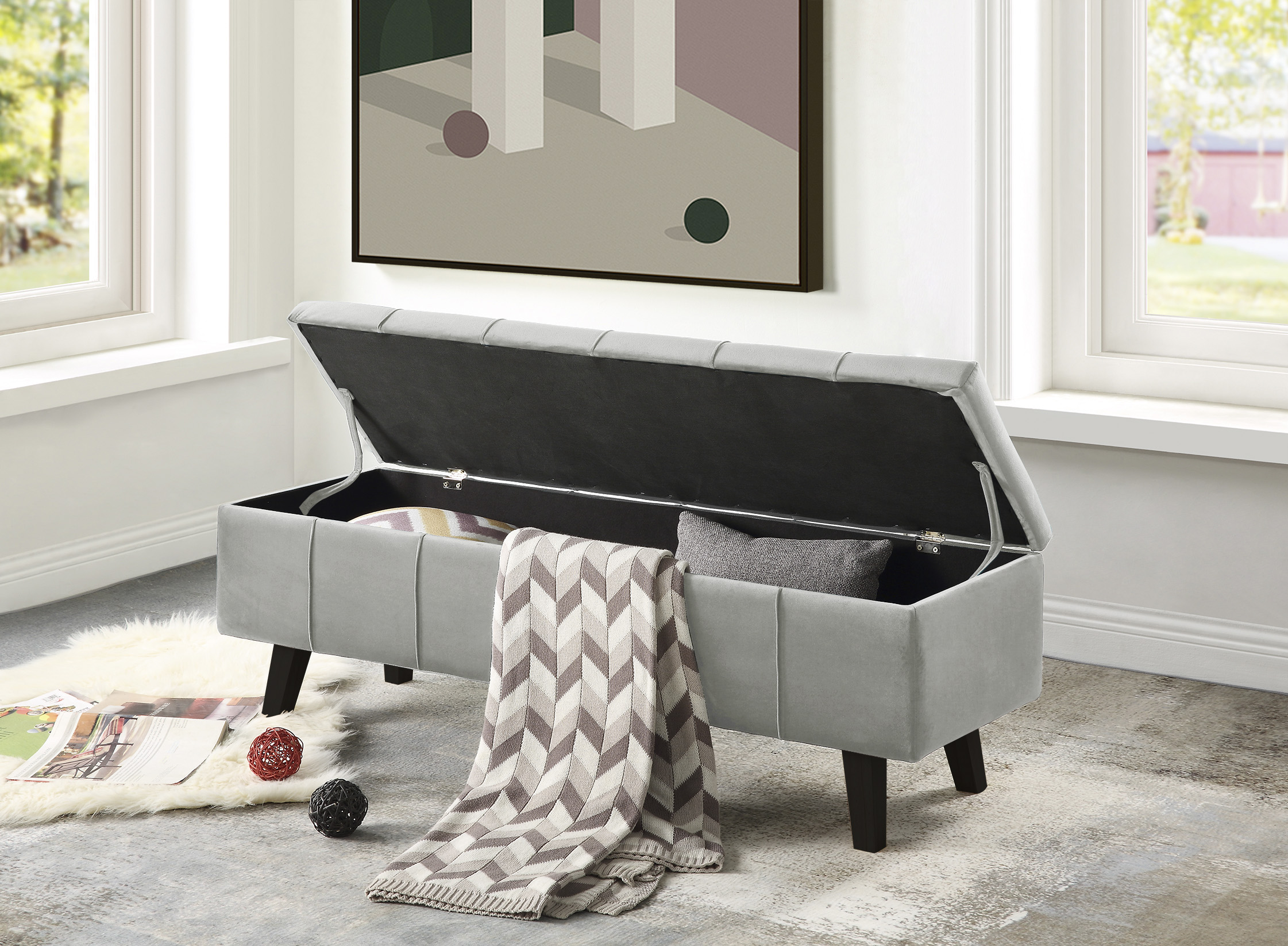 MASSIMO bech, color: dark grey DIOMMI V-CH-MASSIMO-LAWKA-POPIELATY-VELVET DIOMMI-60-21488 MASSIMO bech, color: dark grey DIOMMI V-CH-MASSIMO-LAWKA-POPIELATY-VELVET DIOMMI-60-21488